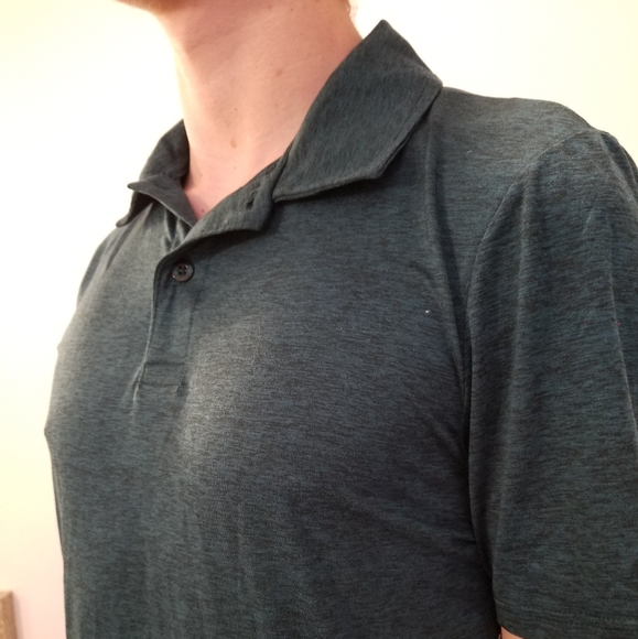 Mens NWT 32 degrees cool dark green polo shirt - Picture 6 of 6